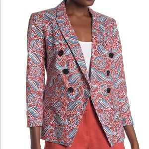 Women's Multicolor Double-Breasted Blazer